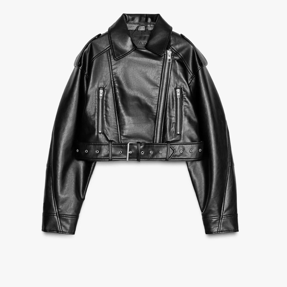 Zara leather jacket